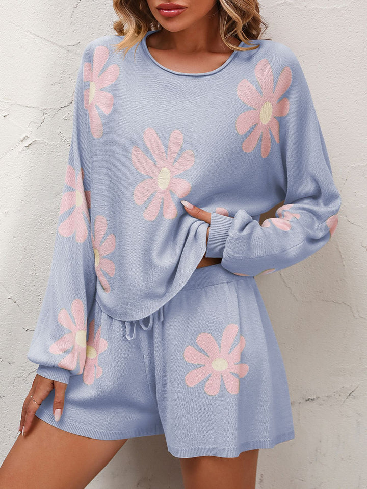 Retro Rest Floral Lounge Set - Cheeky Chic Boutique