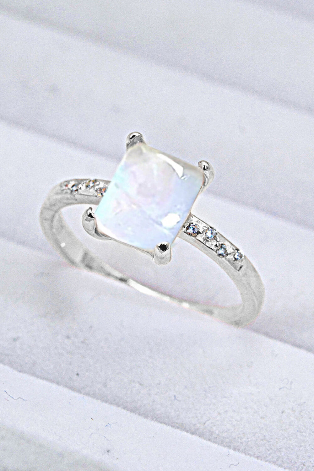 Square Moonstone Ring - Cheeky Chic Boutique
