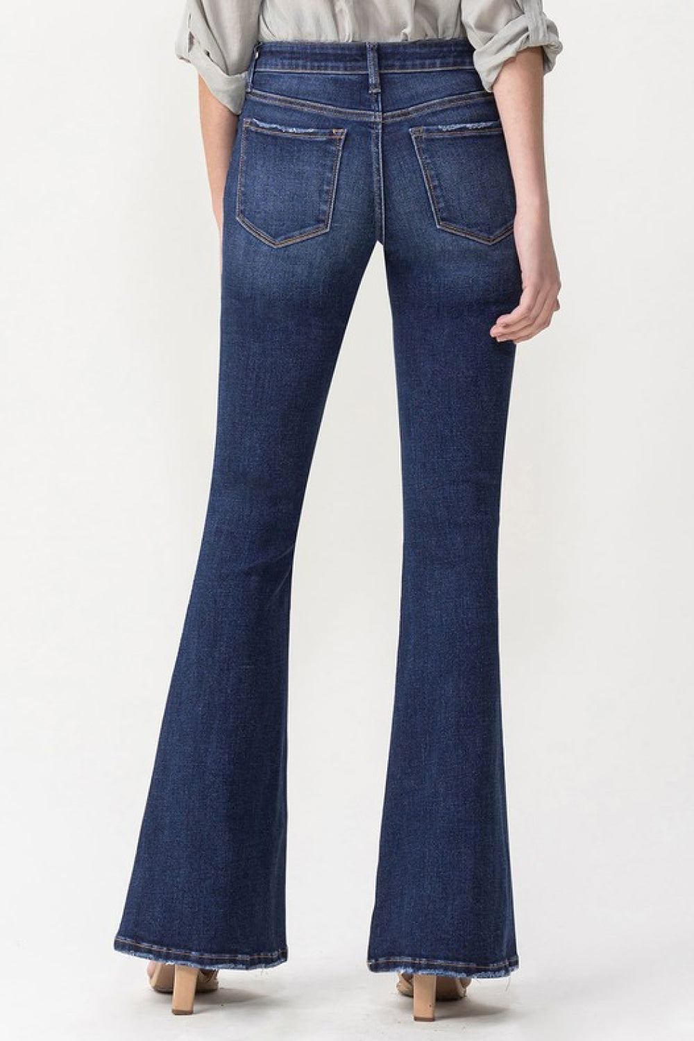 Lovervet Full Size Joanna Midrise Flare Jeans - Cheeky Chic Boutique
