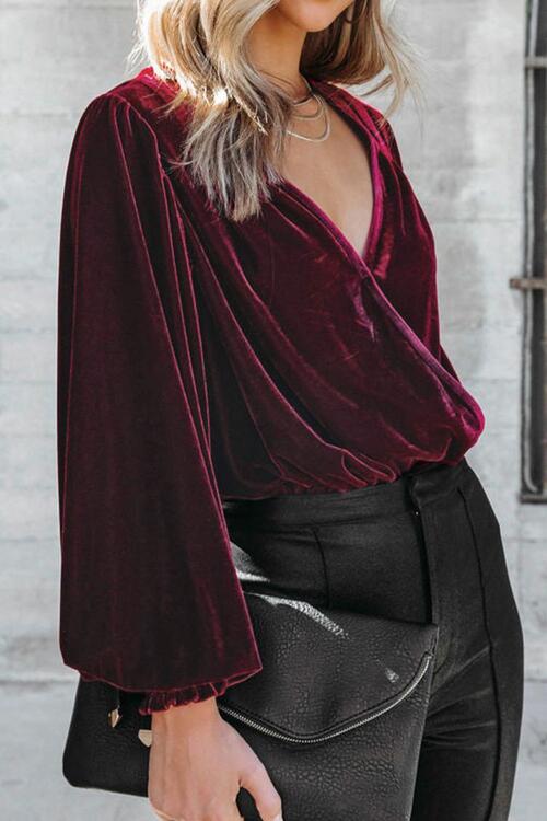 Velvet Wishes Bodysuit - Cheeky Chic Boutique