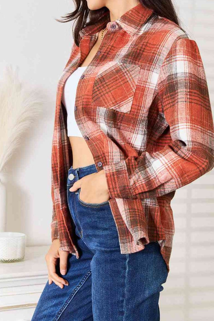 Double Trouble Plaid Shirt - Cheeky Chic Boutique