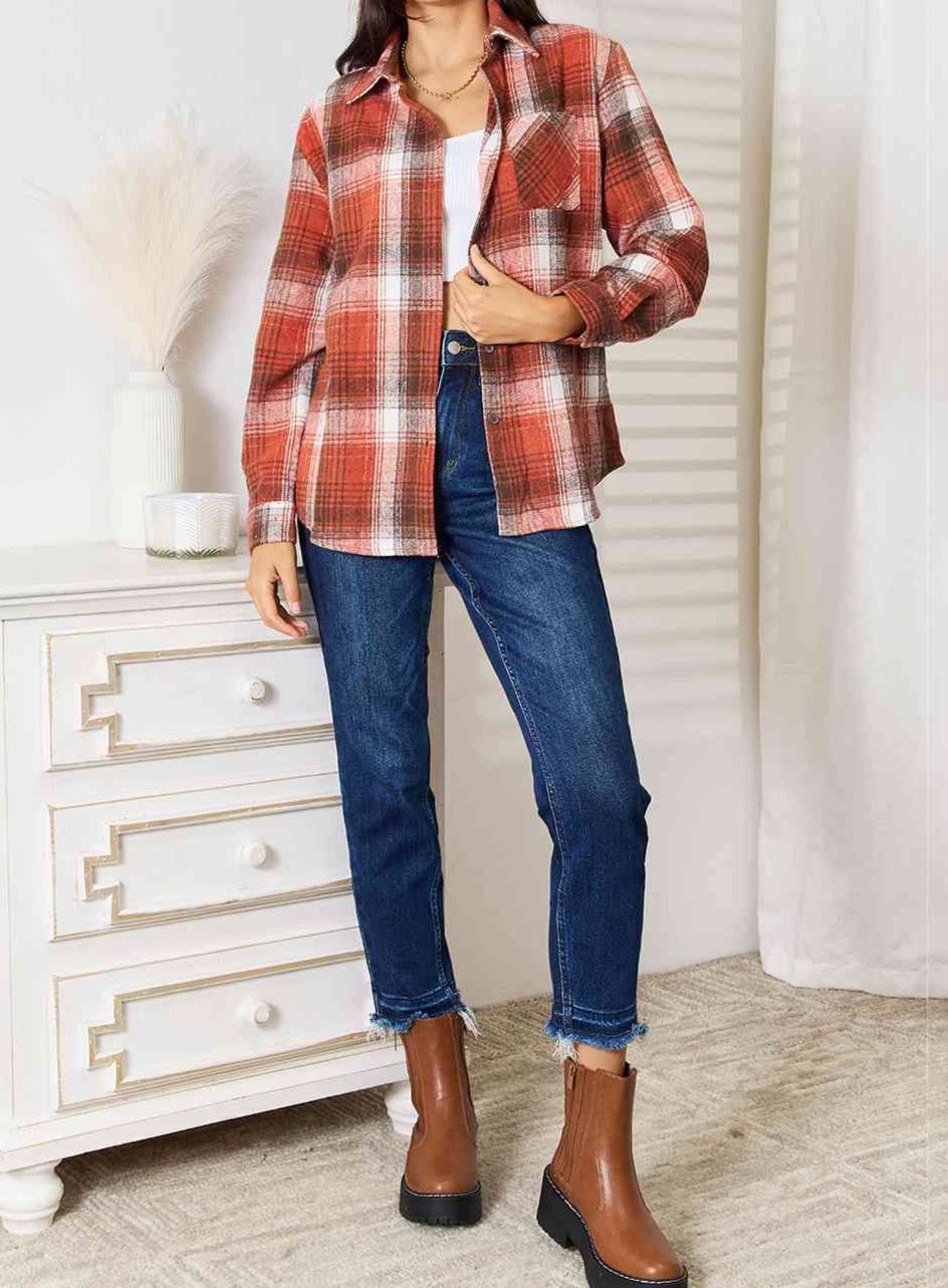 Double Trouble Plaid Shirt - Cheeky Chic Boutique