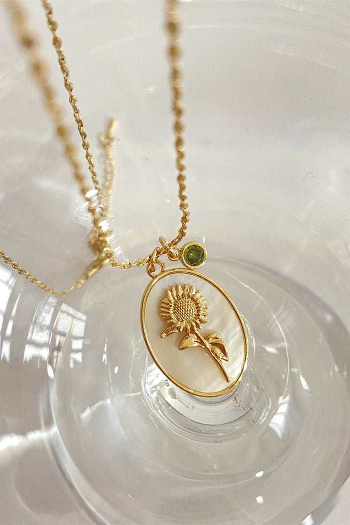 Wildflower Shell Pendant Necklace - Cheeky Chic Boutique