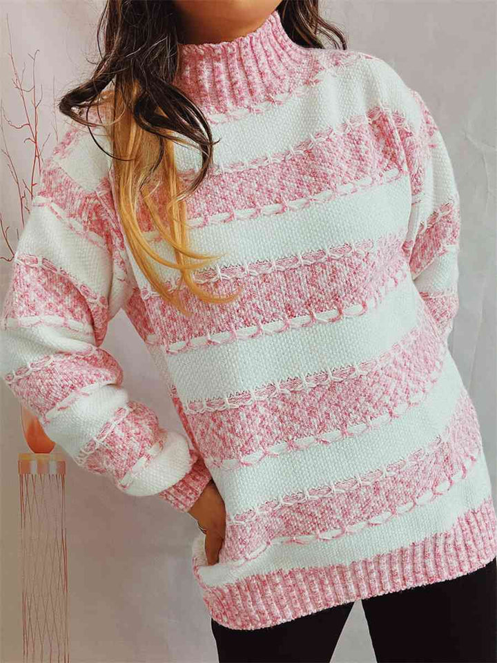 Color Story Striped Sweater - Cheeky Chic Boutique