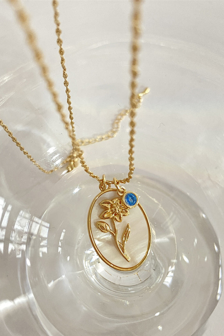 Wildflower Shell Pendant Necklace - Cheeky Chic Boutique