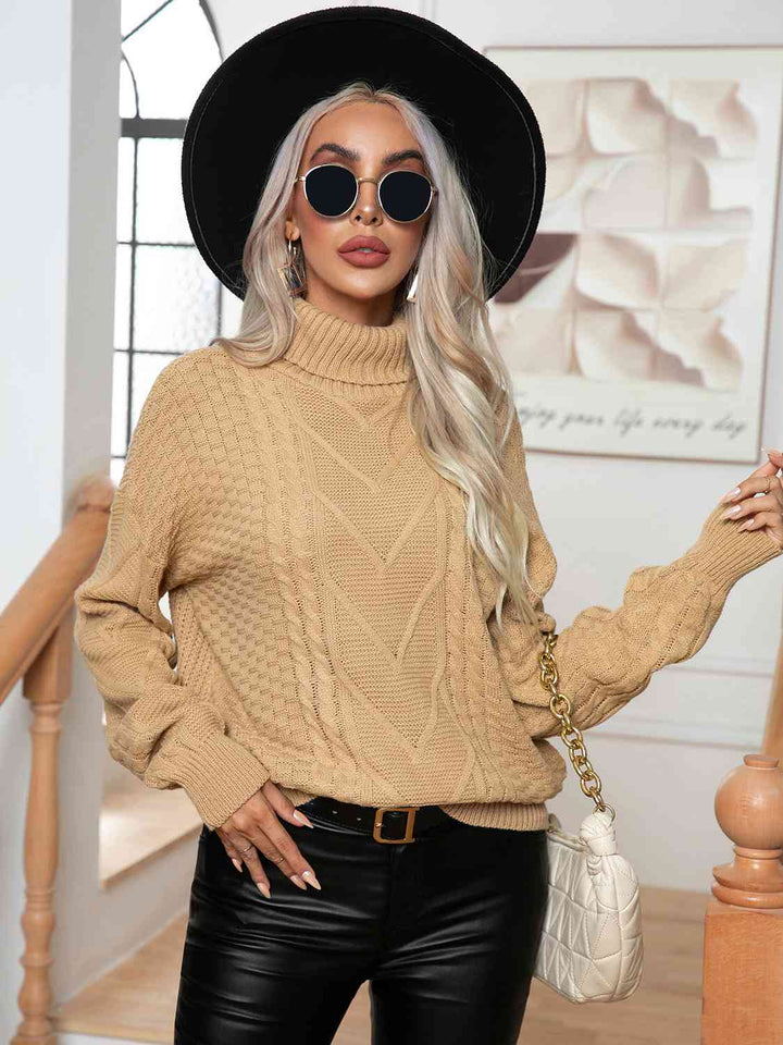 Out the Door Turtleneck Sweater - Cheeky Chic Boutique