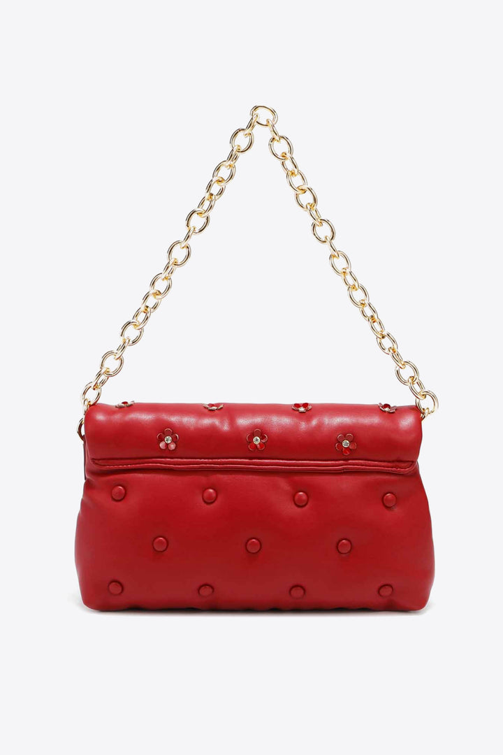 Nicole Lee USA Diamond Flower Messenger Crossbody Bag - Cheeky Chic Boutique