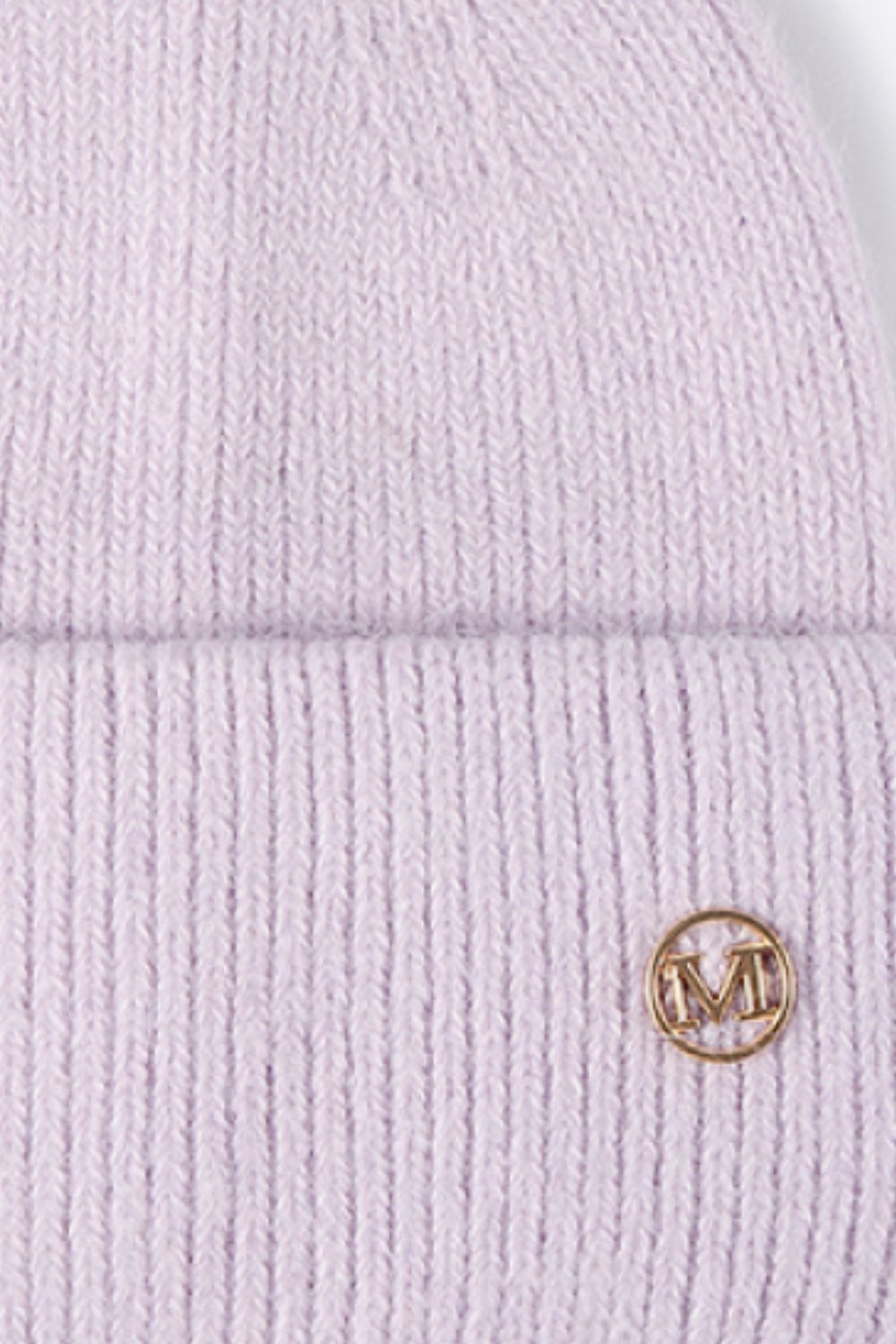 M Rib-Knit Cuff Beanie - Cheeky Chic Boutique