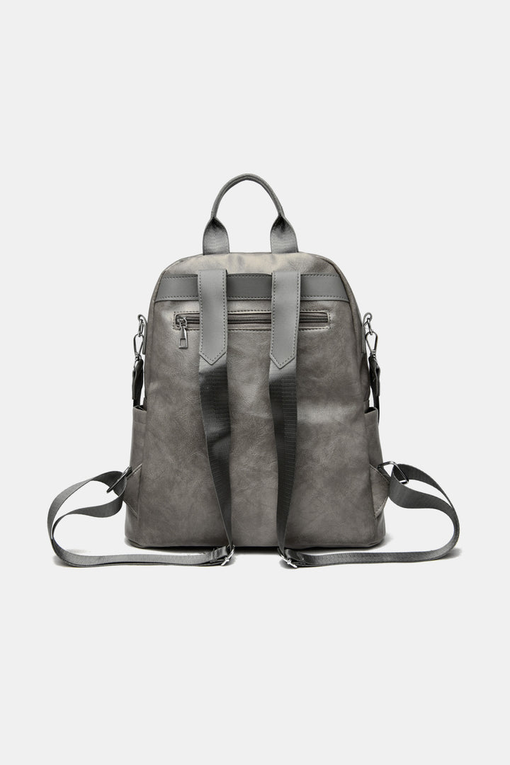 PU Leather Convertible Backpack - Cheeky Chic Boutique