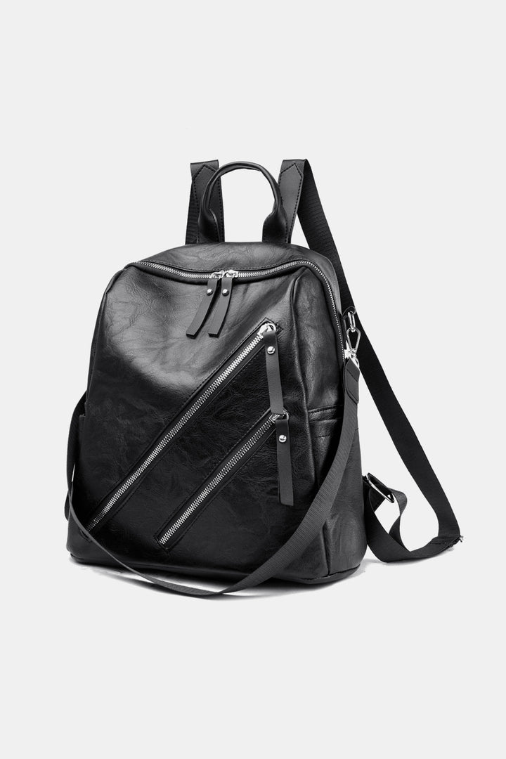 PU Leather Convertible Backpack - Cheeky Chic Boutique