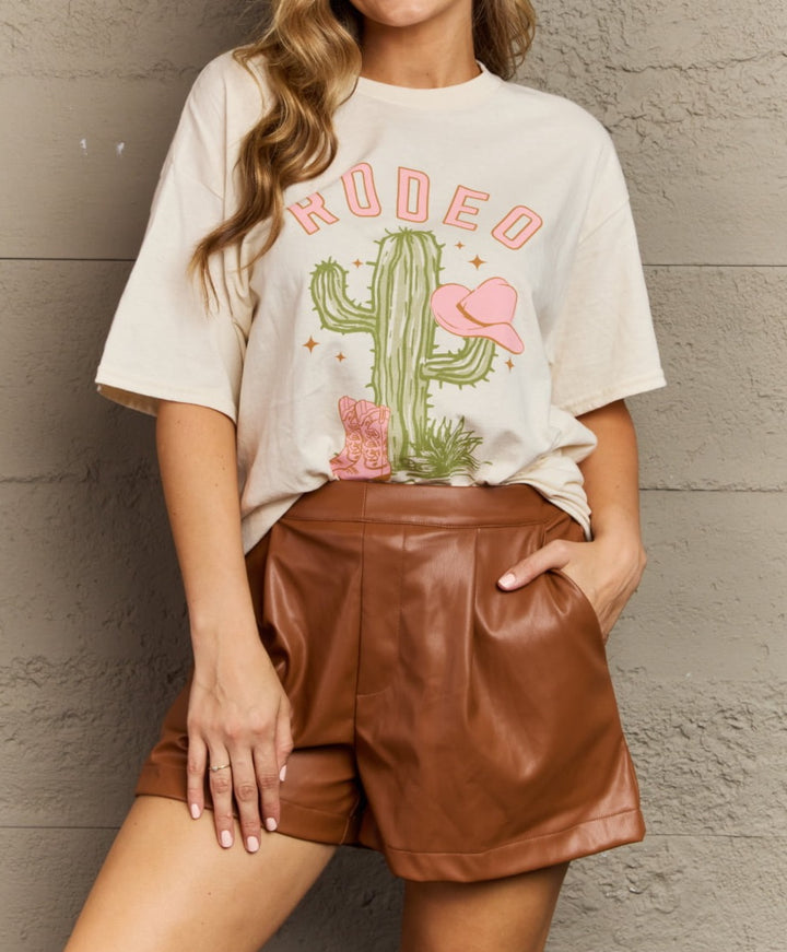 Rodeo Cowgirl Graphic Tee - Cheeky Chic Boutique