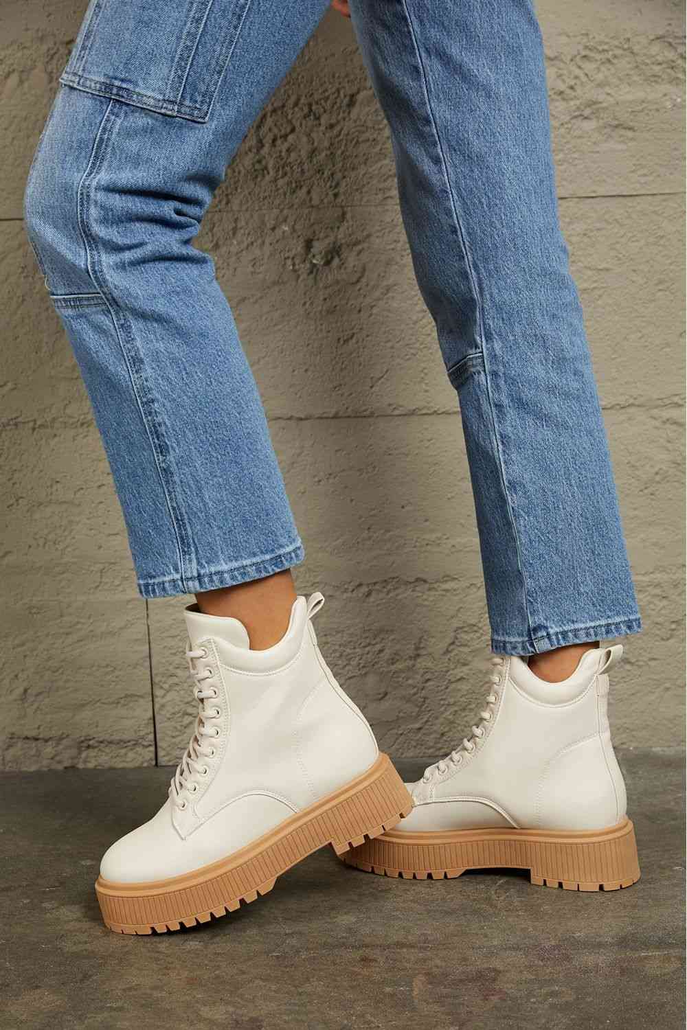 East Lion Corp Platform Combat Boots - Cheeky Chic Boutique