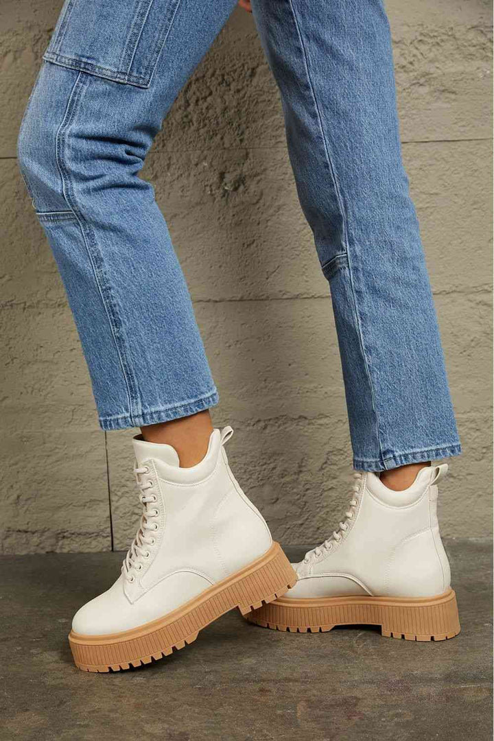 East Lion Corp Platform Combat Boots - Cheeky Chic Boutique