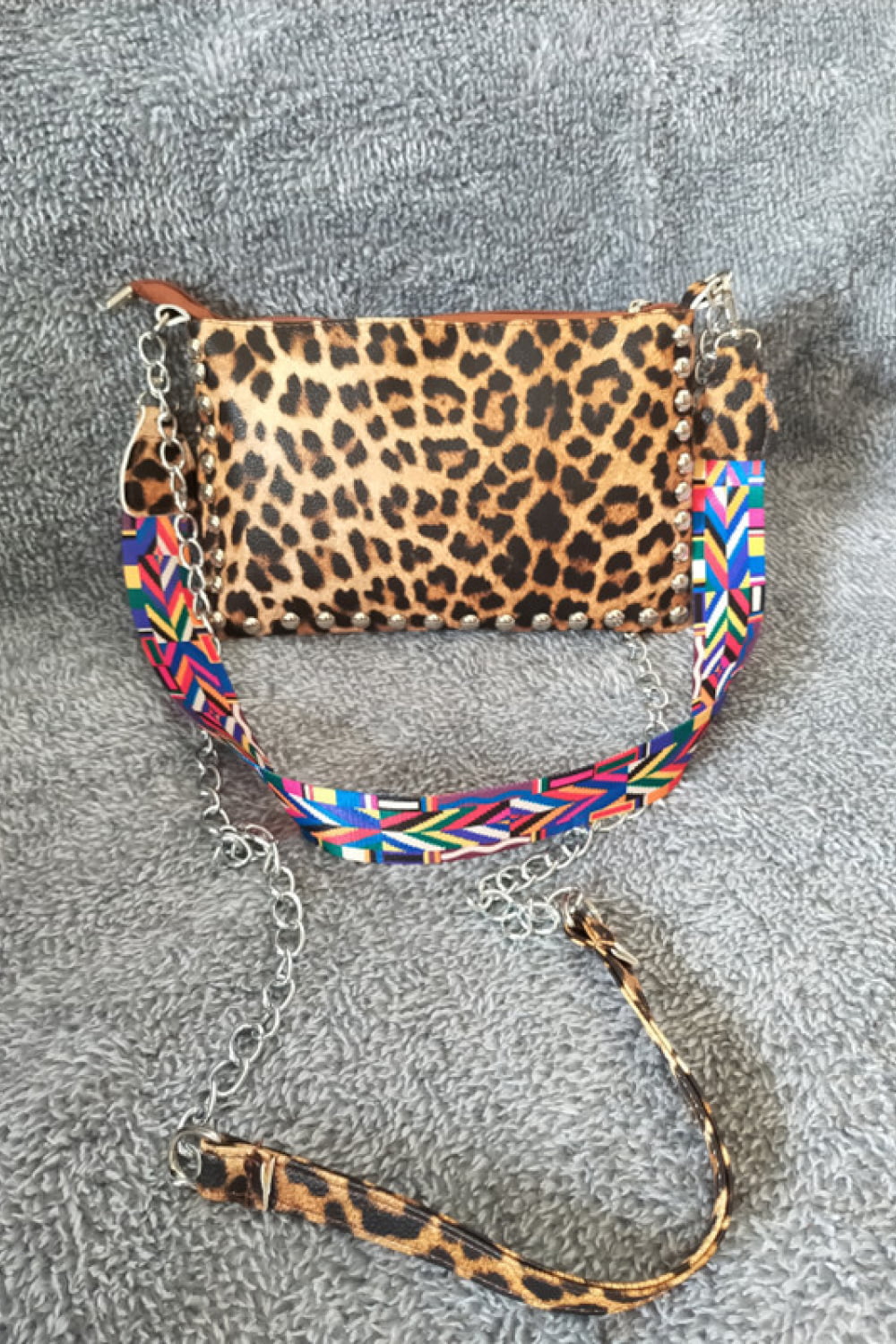 PU Leather Studded Shoulder Bag - Cheeky Chic Boutique