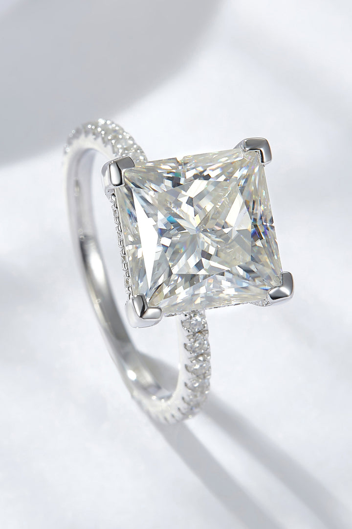 5.52 Carat Moissanite Side Stone Ring - Cheeky Chic Boutique