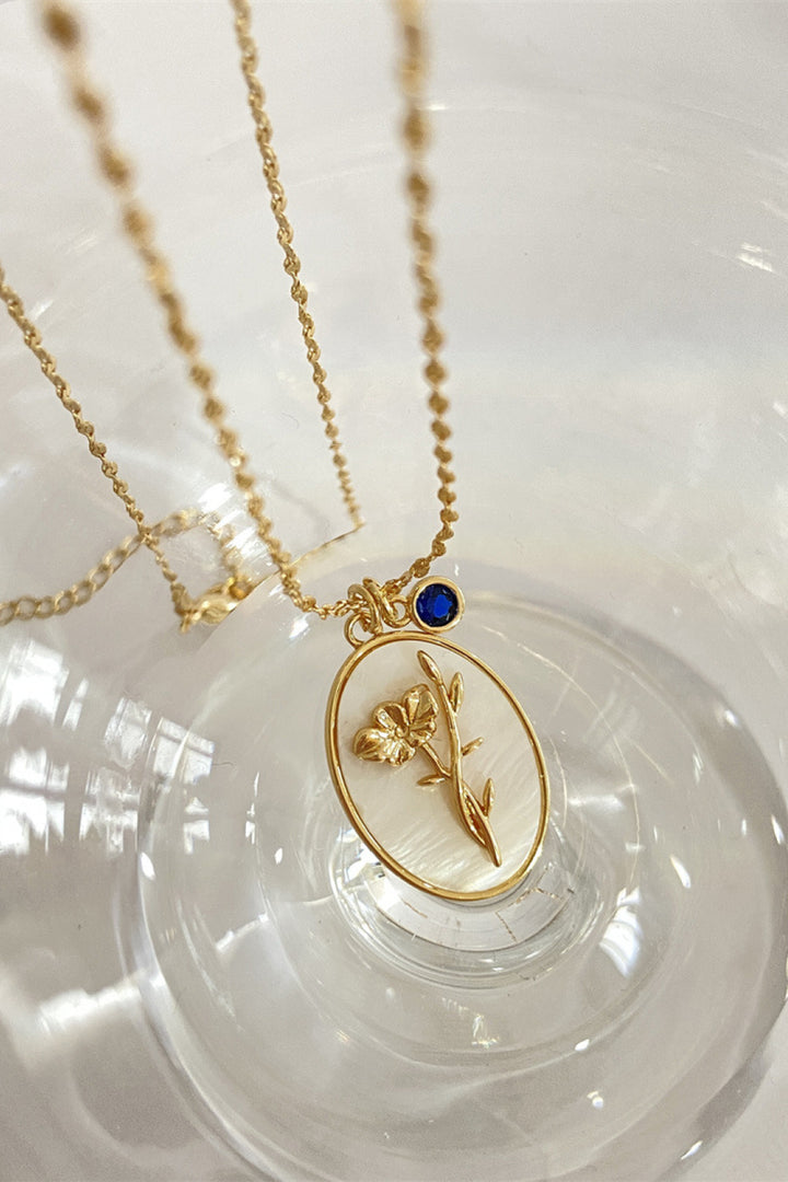 Wildflower Shell Pendant Necklace - Cheeky Chic Boutique