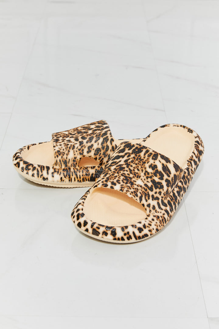 MMShoes Arms Around Me Open Toe Slide in Leopard - Cheeky Chic Boutique
