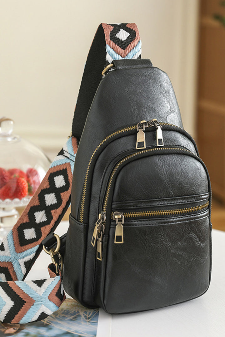 It's Your Time PU Leather Sling Bag - Cheeky Chic Boutique