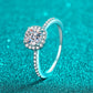 Michelle 1 Carat Moissanite 925 Sterling Silver Halo Ring - Cheeky Chic Boutique