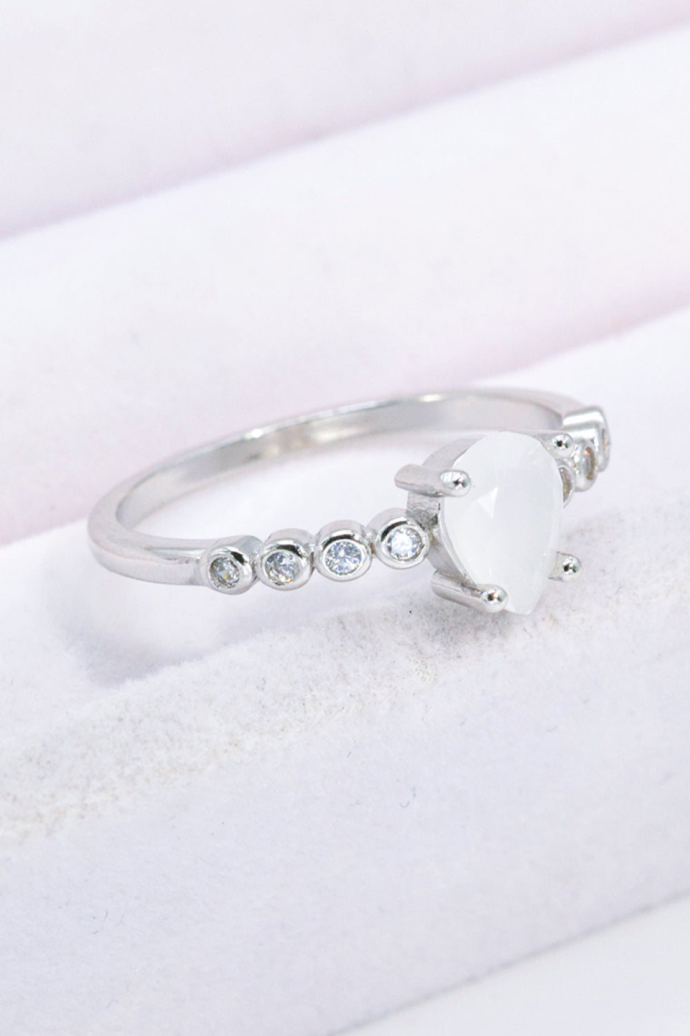Teardrop Natural Moonstone Ring - Cheeky Chic Boutique