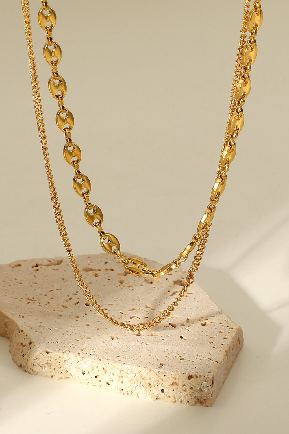 Dreaming Of You Gold-Plated Double-Layered Necklace