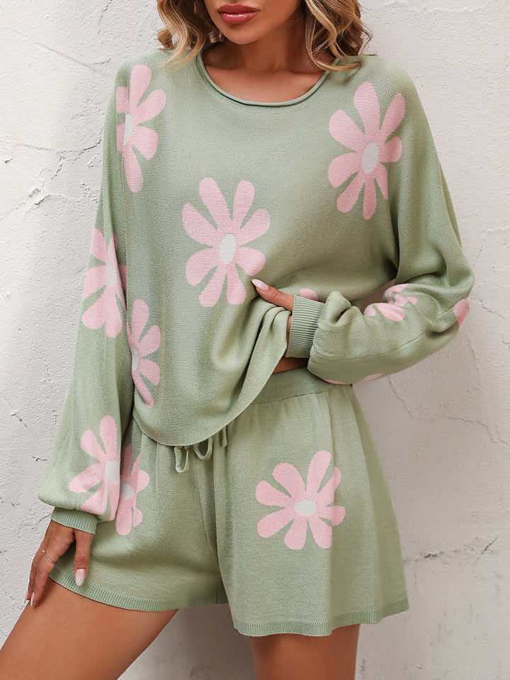 Retro Rest Floral Lounge Set - Cheeky Chic Boutique