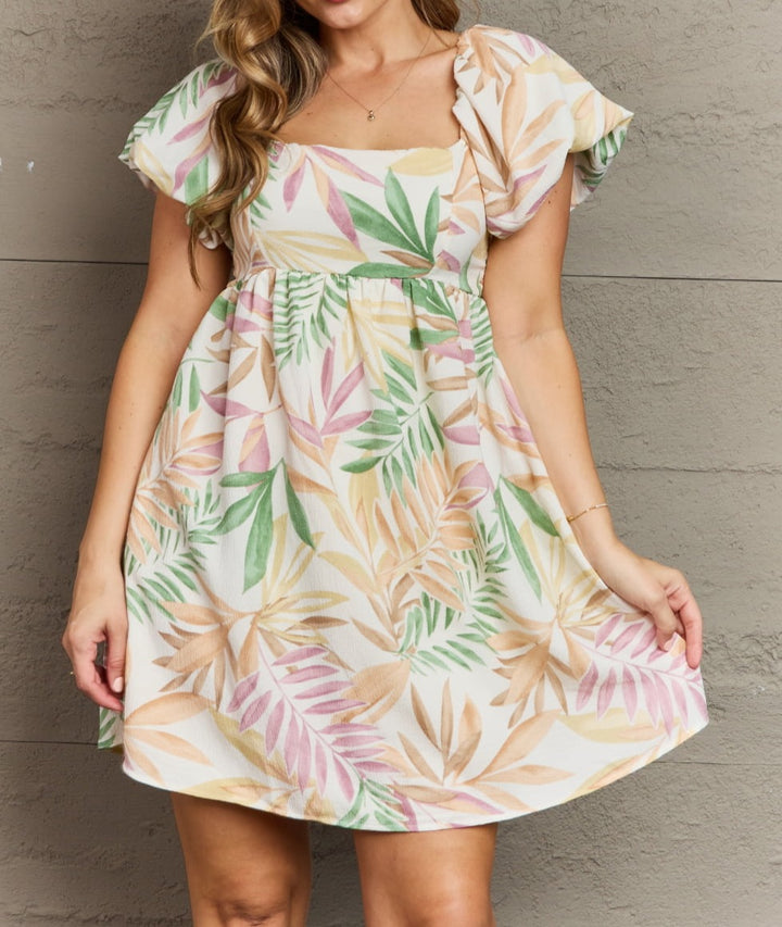 Coconut Palms Mini Dress - Cheeky Chic Boutique