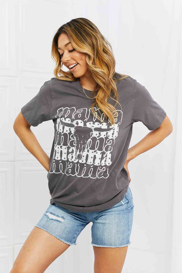 mineB I Got It From My Mama Full Size Graphic Tee - Cheeky Chic Boutique