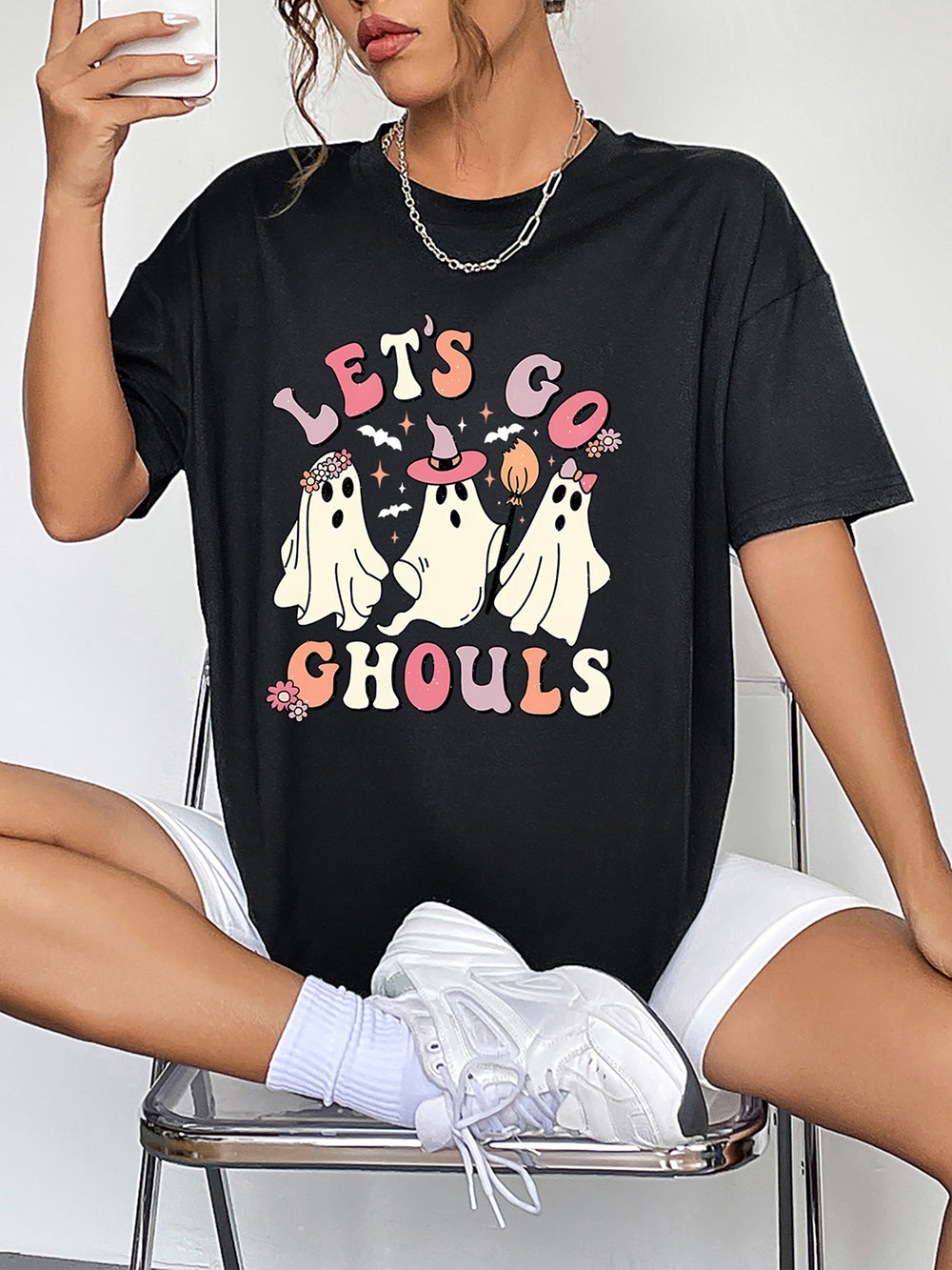 Let's Go Ghouls Graphic Tee - Cheeky Chic Boutique