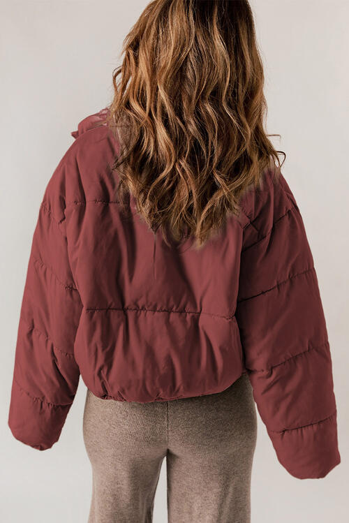 Beyond Basic Burnt Sienna Puffer Jacket - Cheeky Chic Boutique