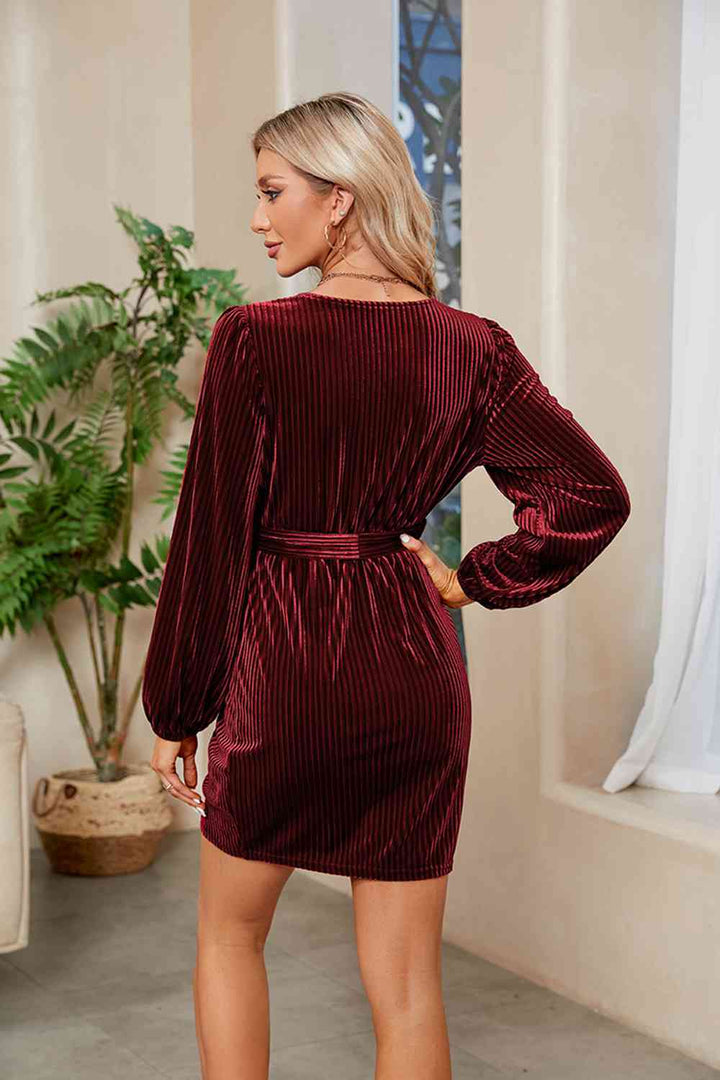 Merry Ribbed Mini Dress - Cheeky Chic Boutique