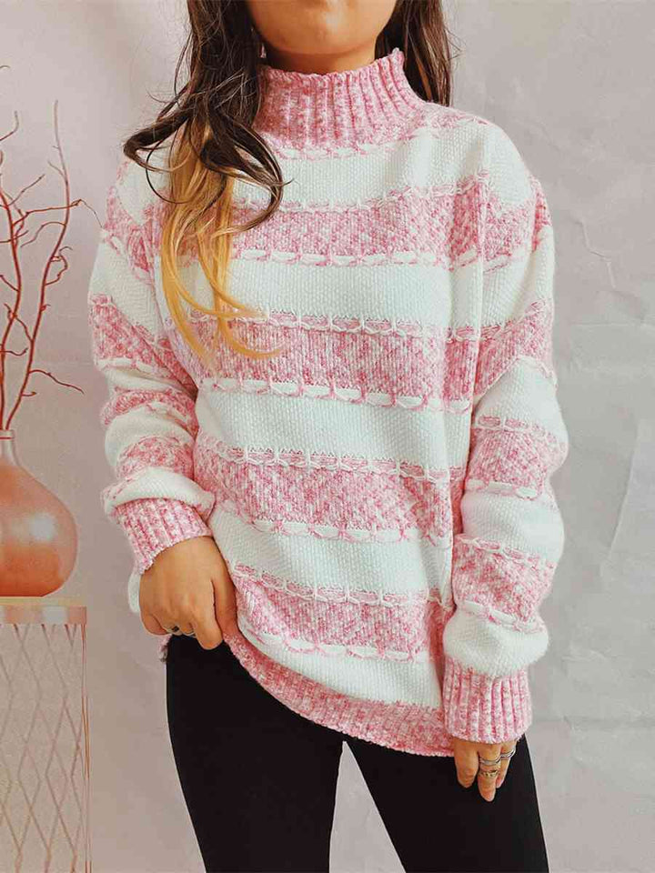 Color Story Striped Sweater - Cheeky Chic Boutique