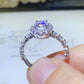 Megan 2 Carat Moissanite 925 Sterling Silver Halo Ring - Cheeky Chic Boutique