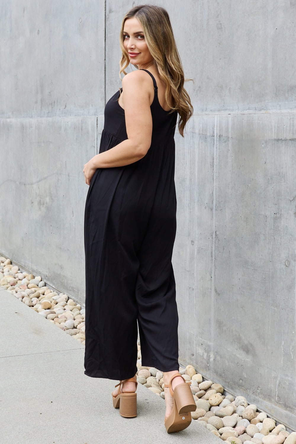 All Day Wide Leg Jumpsuit - Cheeky Chic Boutique