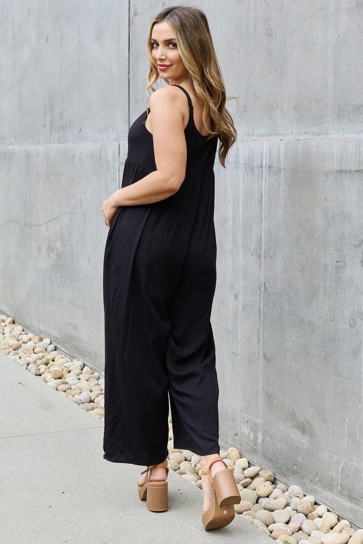 All Day Wide Leg Jumpsuit - Cheeky Chic Boutique