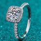 2 Carat Moissanite Square Halo Ring - Cheeky Chic Boutique