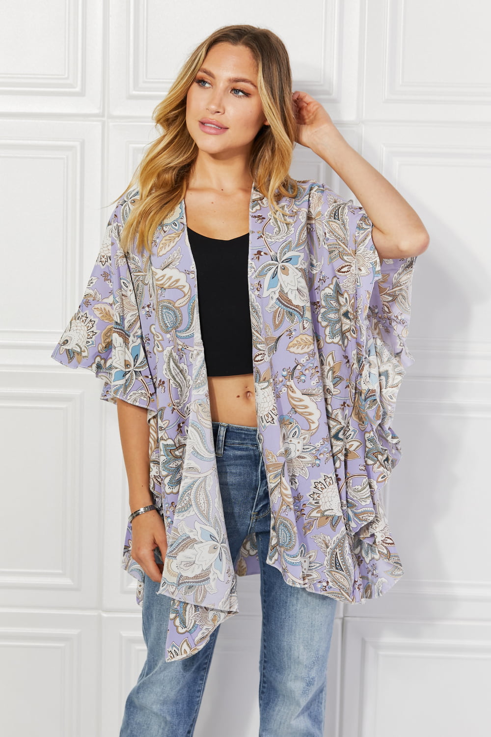 Justin Taylor Secret Garden Floral Kimono - Cheeky Chic Boutique