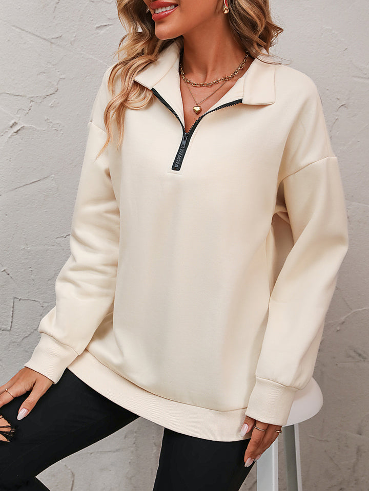 Where to Start Zip Pullover - Cheeky Chic Boutique