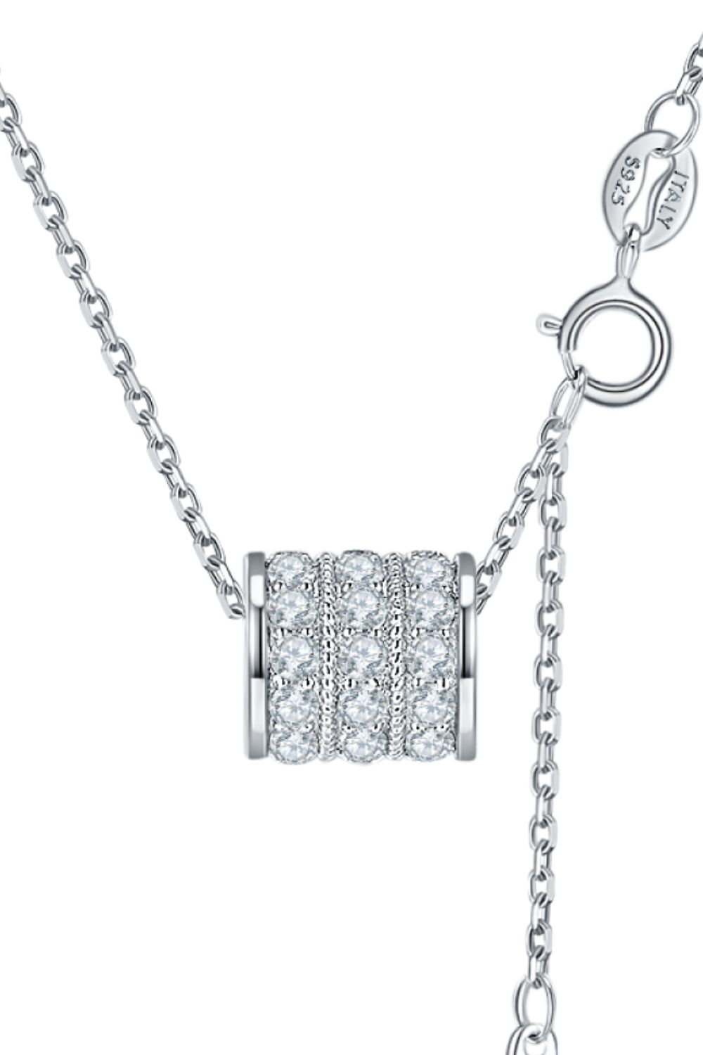 Donna Moissanite 925 Sterling Silver Necklace - Cheeky Chic Boutique