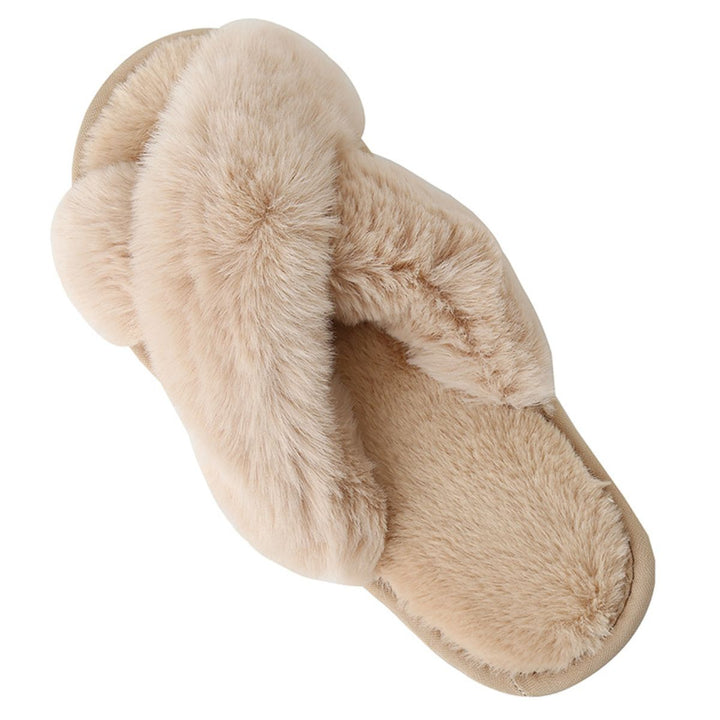 Movie Night Faux Fur Slippers - Cheeky Chic Boutique