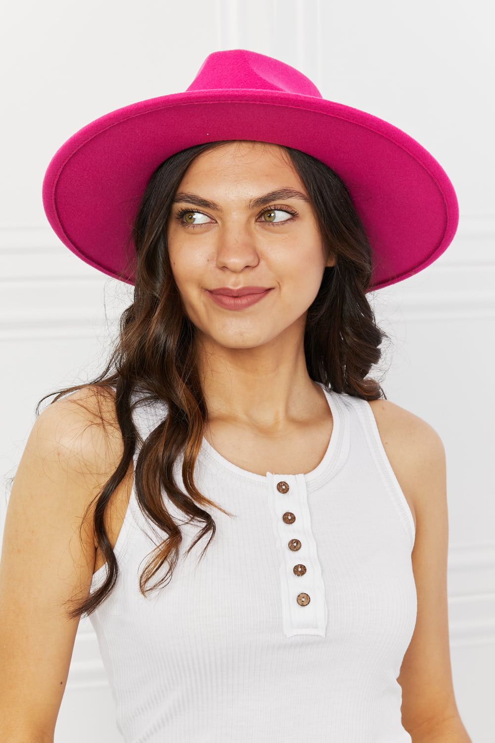 Fame Keep Your Promise Fedora Hat in Pink - Cheeky Chic Boutique