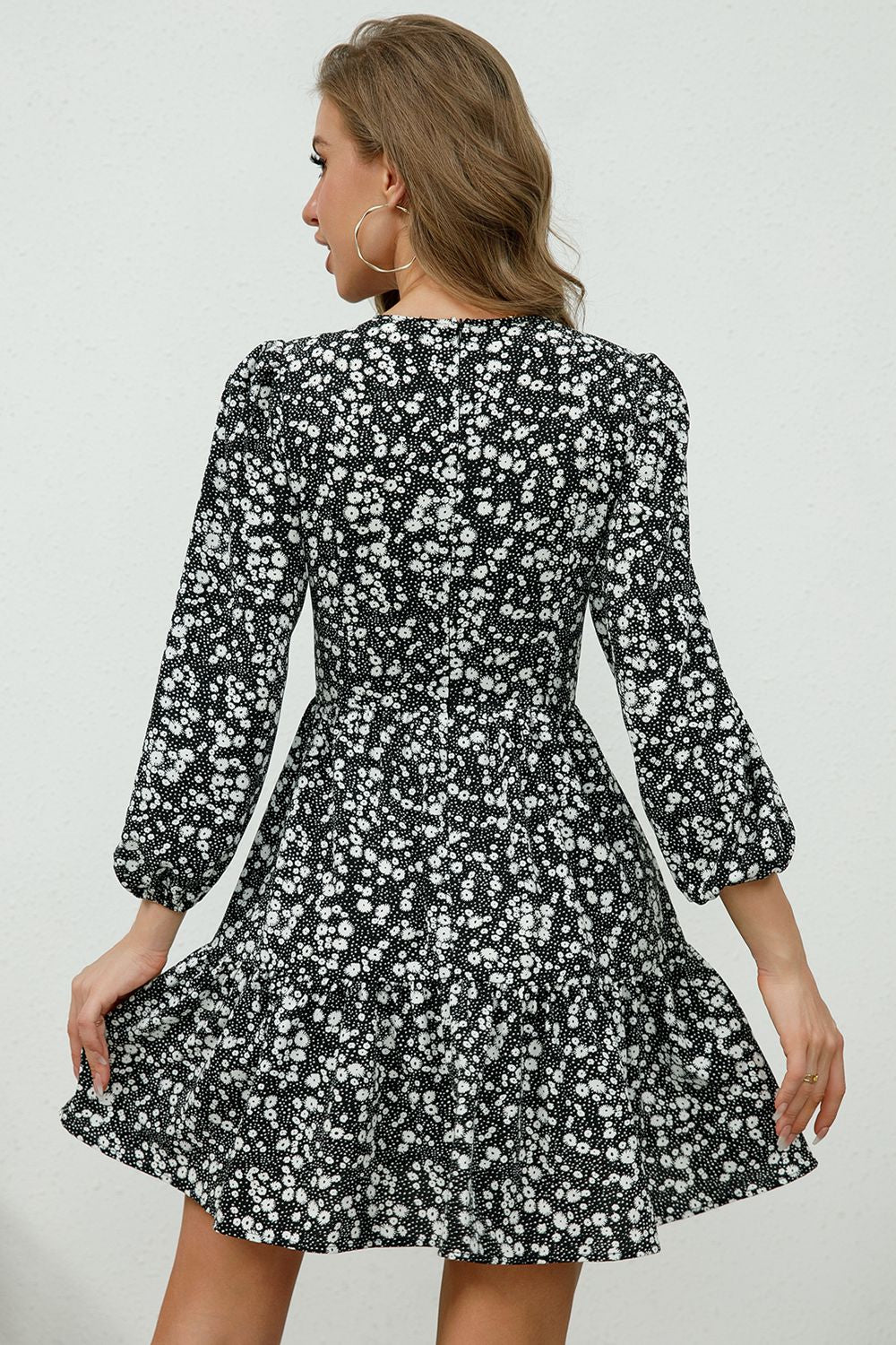 Feeling Chic Floral Mini Dress - Cheeky Chic Boutique