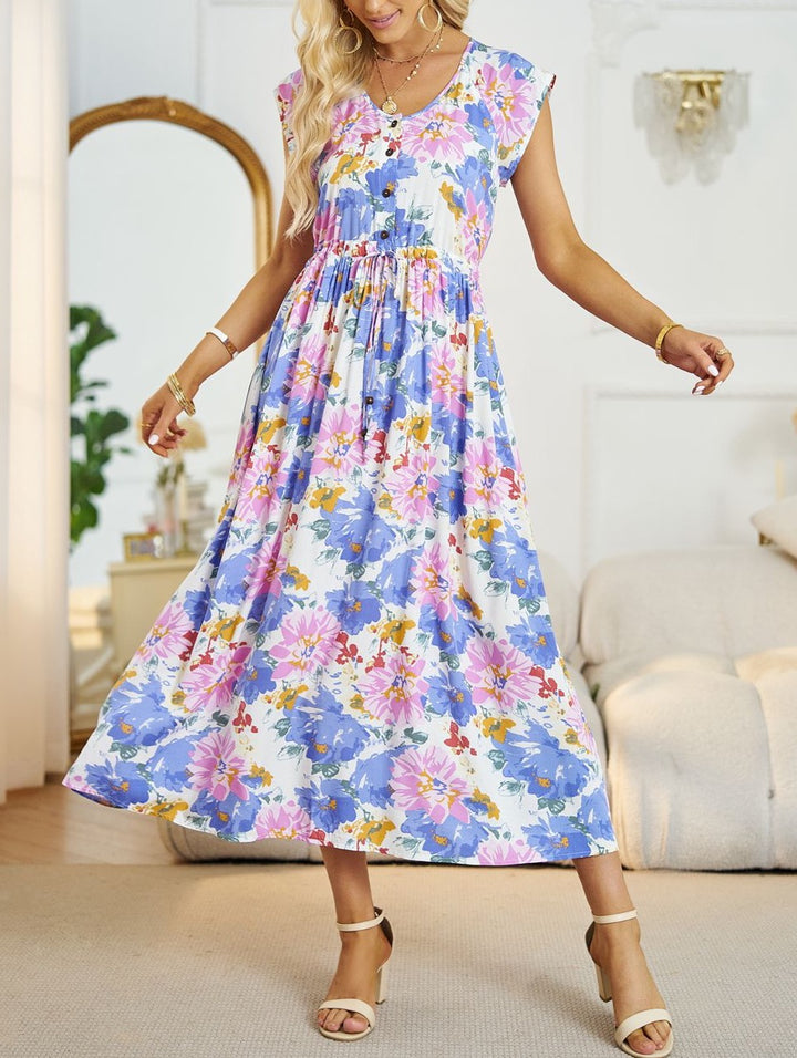 Free for Brunch Floral Midi Dress - Cheeky Chic Boutique