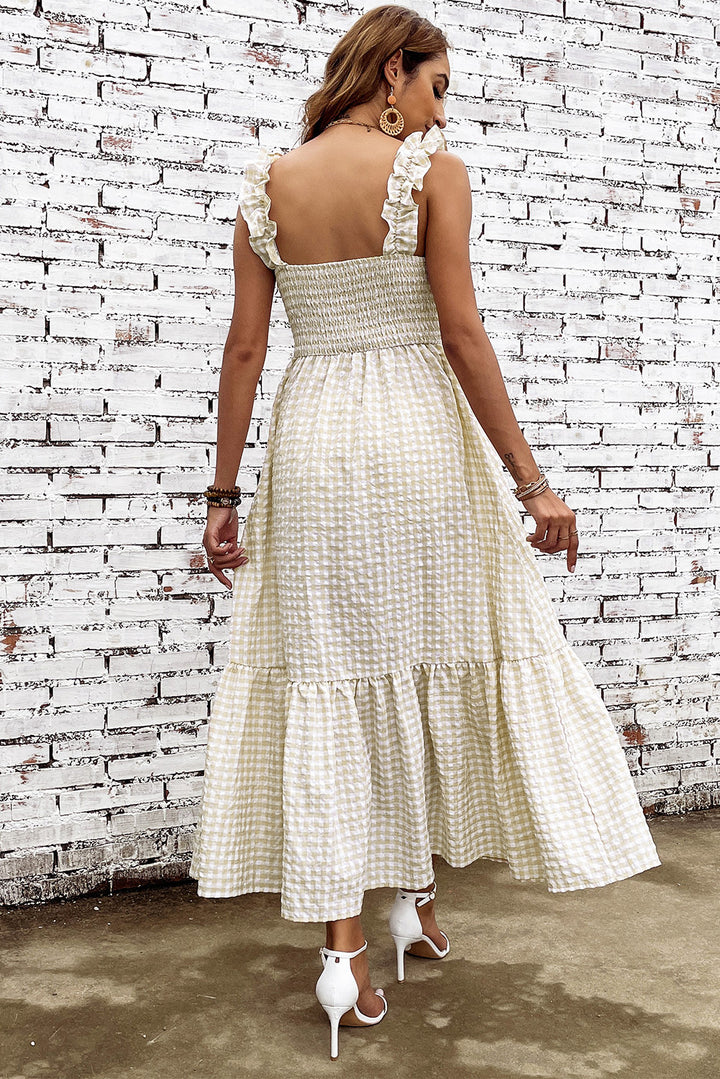 In The Country Plaid Maxi Dress - Cheeky Chic Boutique