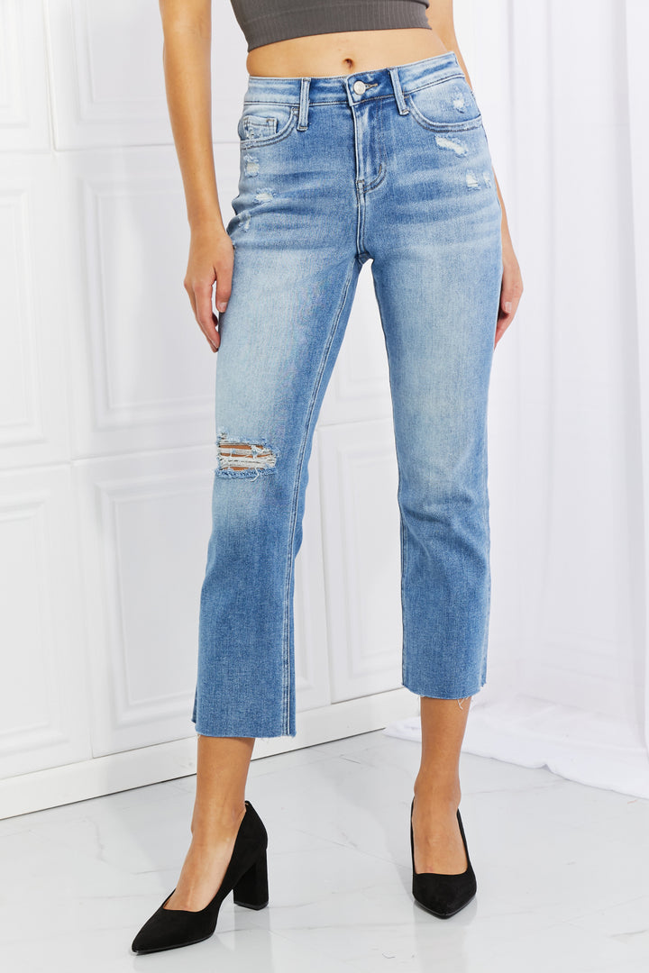 Lovervet Brynne Full Size High Rise Slim Straight - Cheeky Chic Boutique