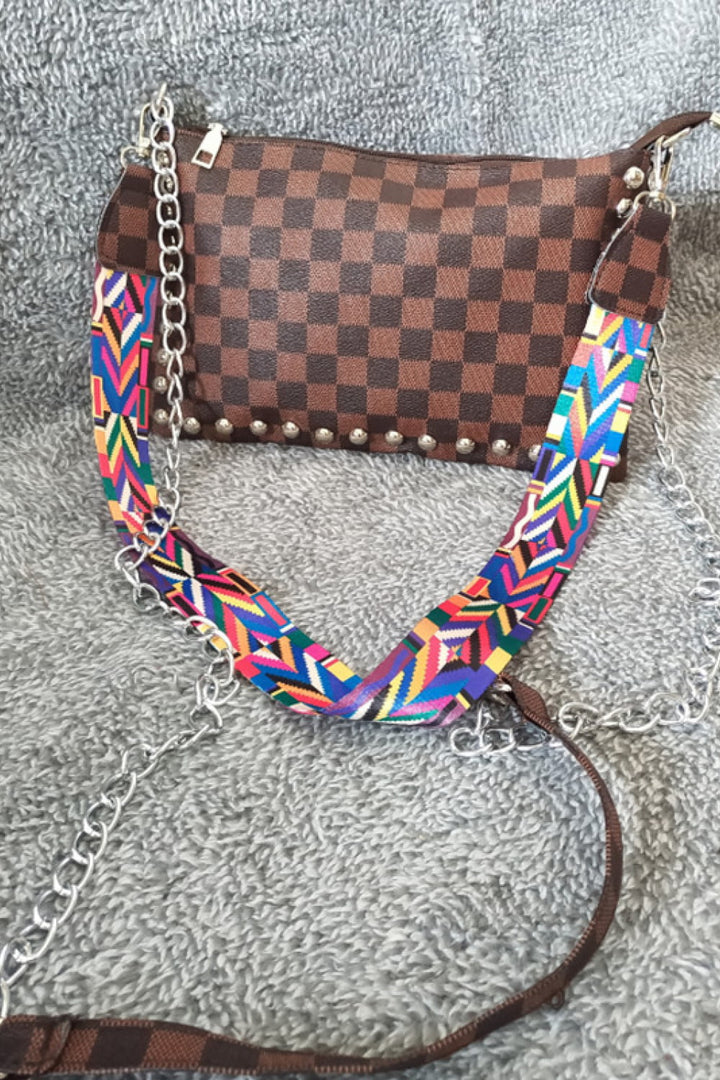 PU Leather Studded Shoulder Bag - Cheeky Chic Boutique