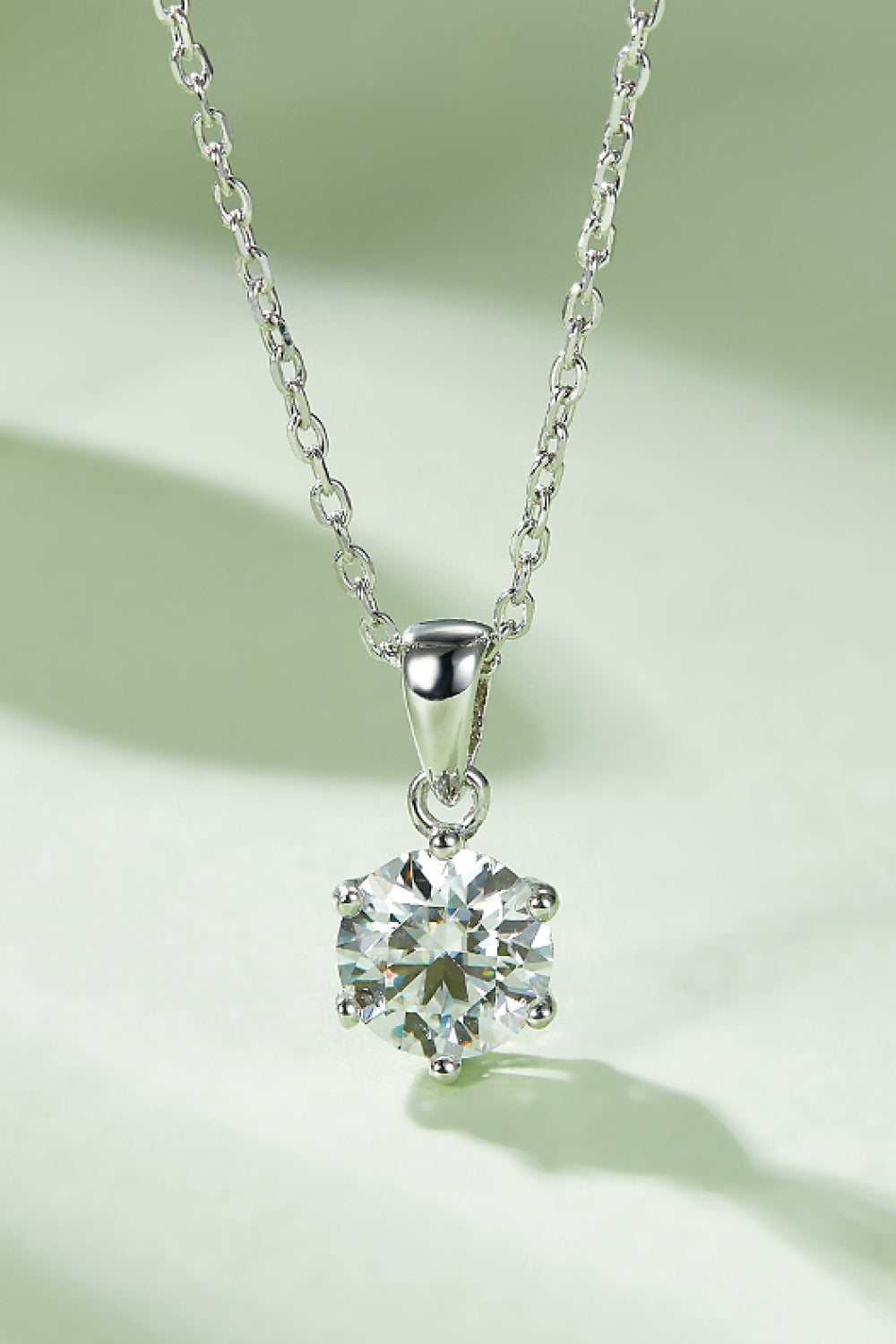 Cheyenne 1 Carat Moissanite 925 Sterling Silver Necklace - Cheeky Chic Boutique