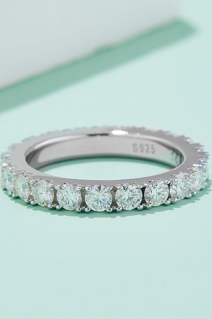 Heather 2.3 Carat Moissanite 925 Sterling Silver Eternity Ring - Cheeky Chic Boutique