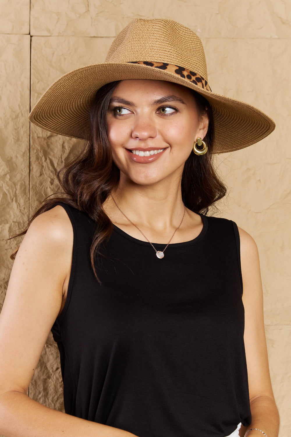 Wild One Leopard Straw Hat - Cheeky Chic Boutique