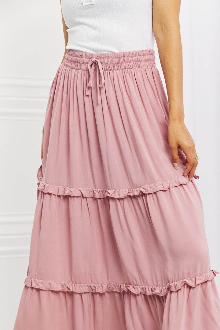 Zenana Summer Days Full Size Ruffled Maxi Skirt - Cheeky Chic Boutique
